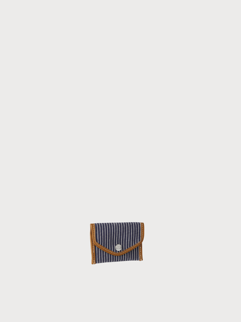 Enveloppe XS - Rayures fines bleu marine - Image 1