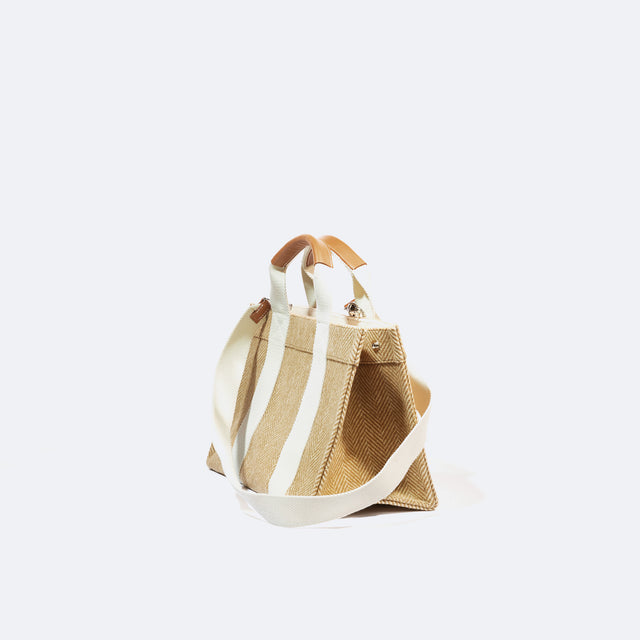 Tote M - Herringbone Beige - Image 2