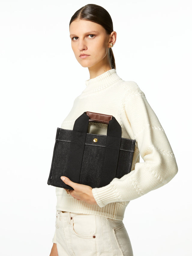 sac tote S - Denim Noir - Image 1