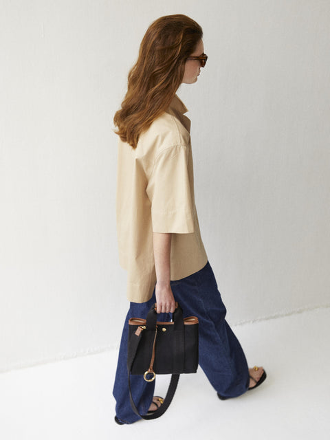 Traversée S - Verneuil Canvas Black/Camel Trimmings - Image 2