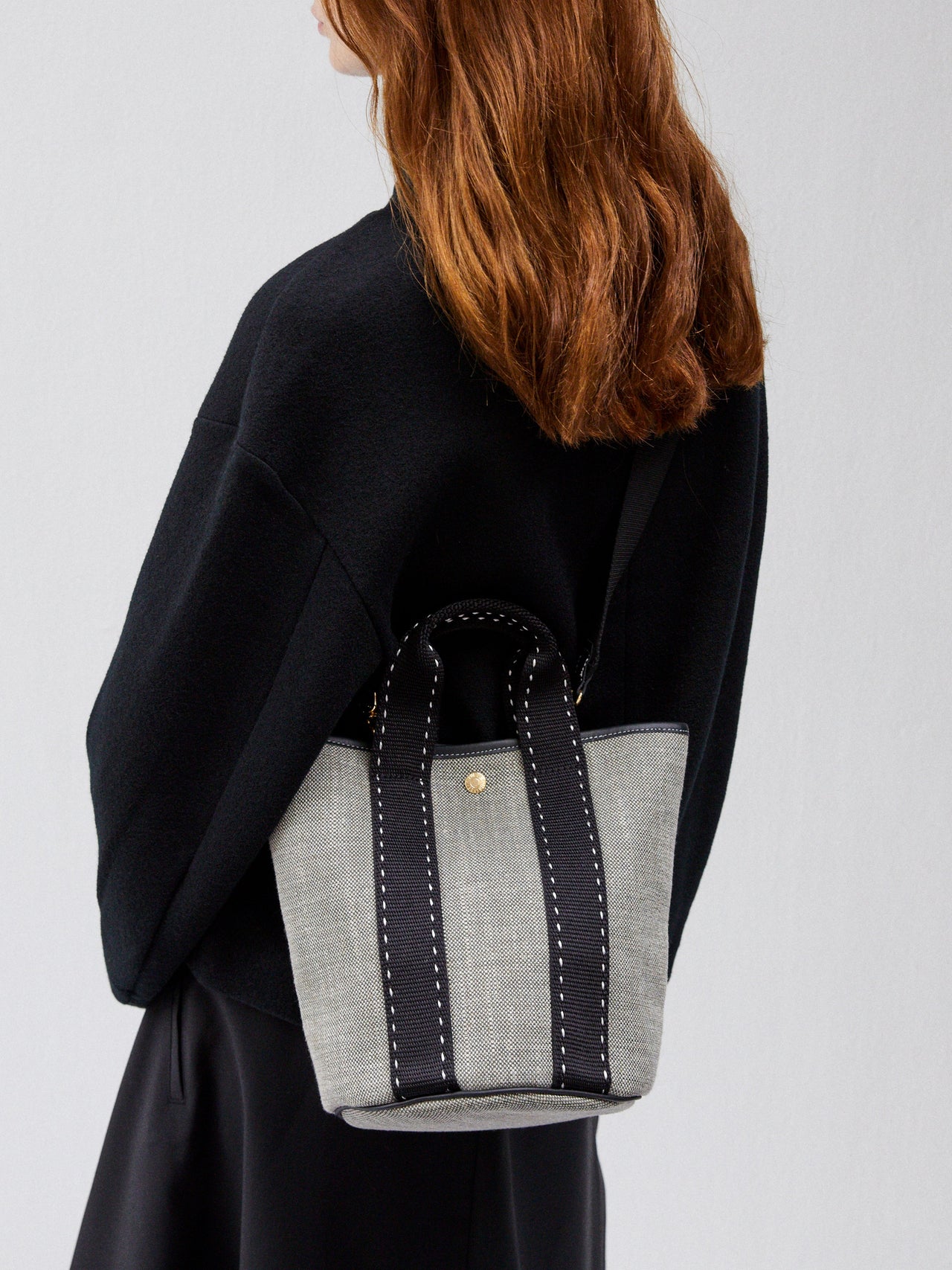 Cruise Bucket S - Grey Linen Black Sellier - Image 2