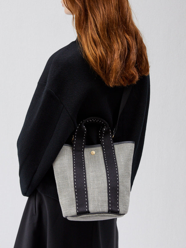 Cruise Bucket S - Grey Linen Black Sellier - Image 2