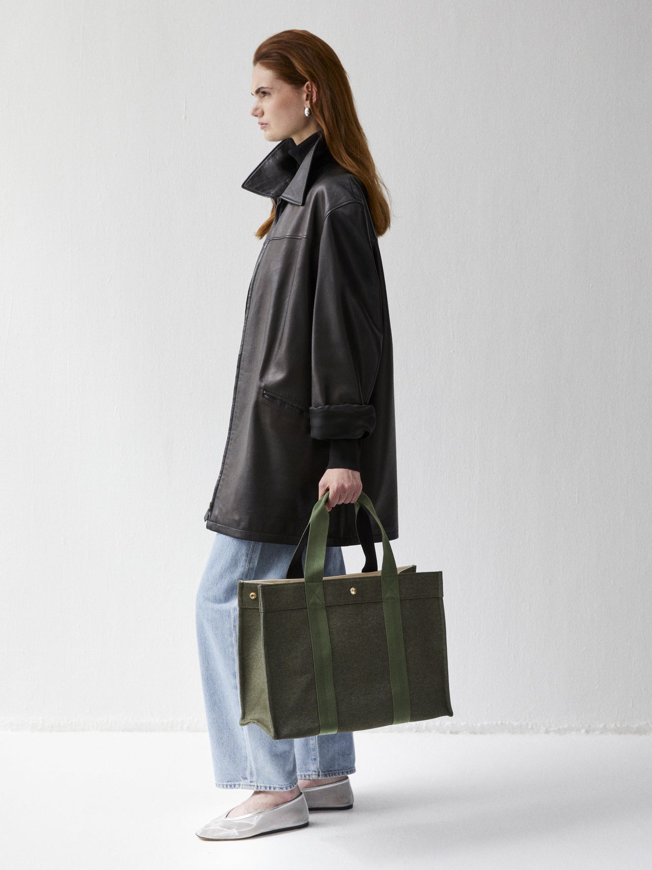 Cabas L - Denim Fougère - Image 6