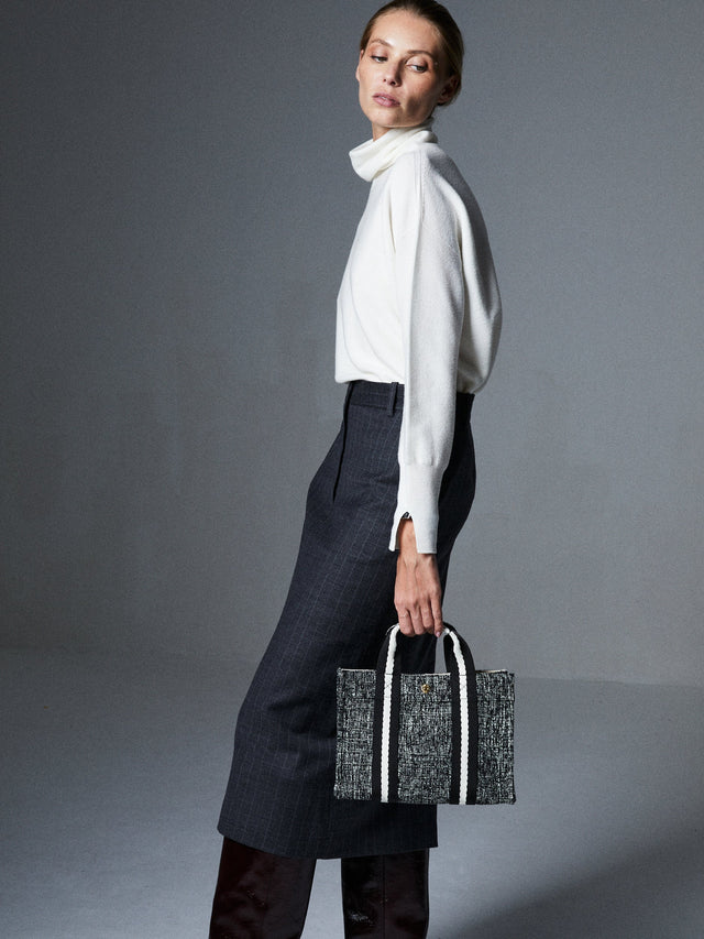 Cabas S - Tweed Chiné - Image 1