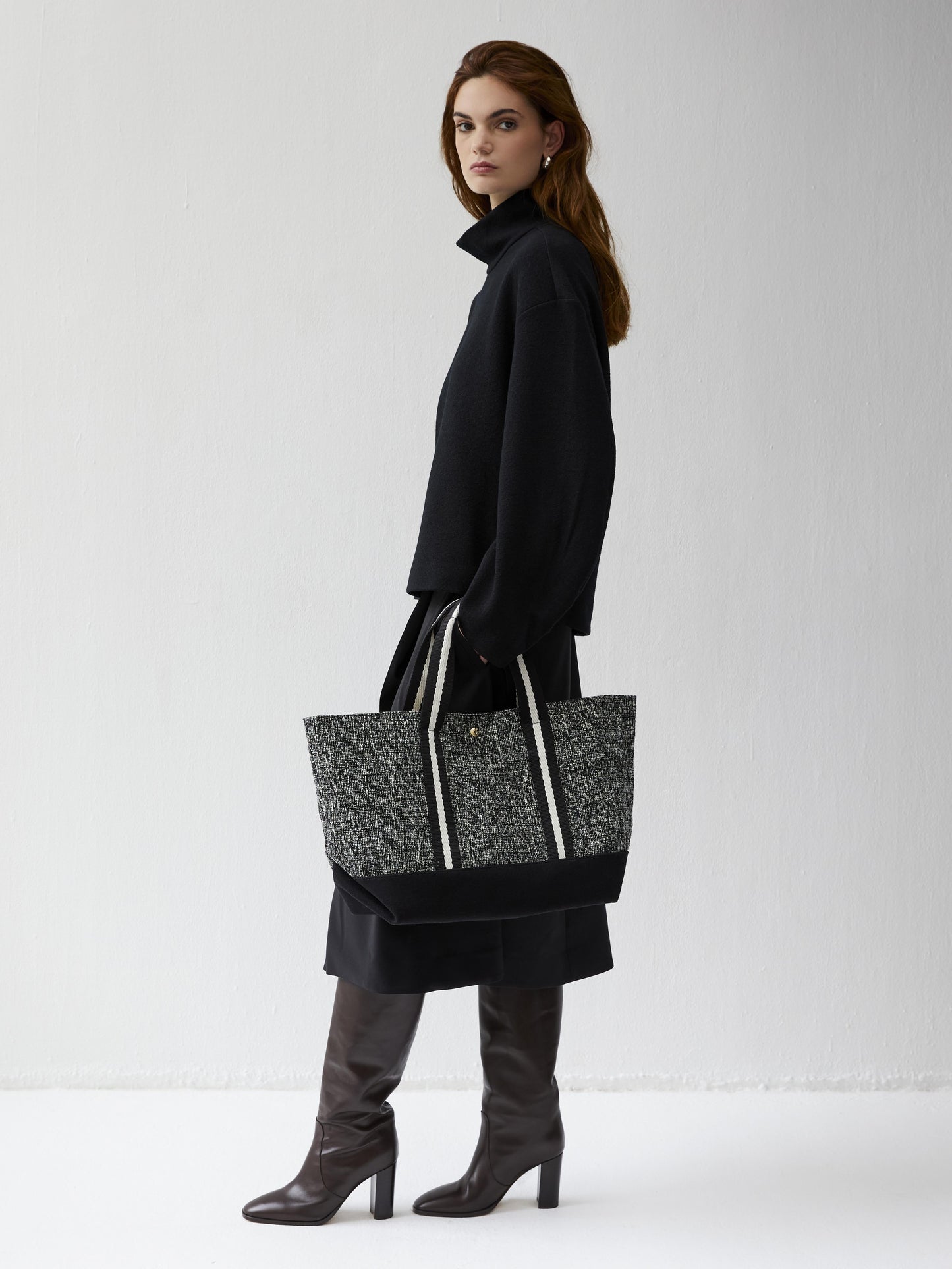 Club Low - Tweed Chiné Noir