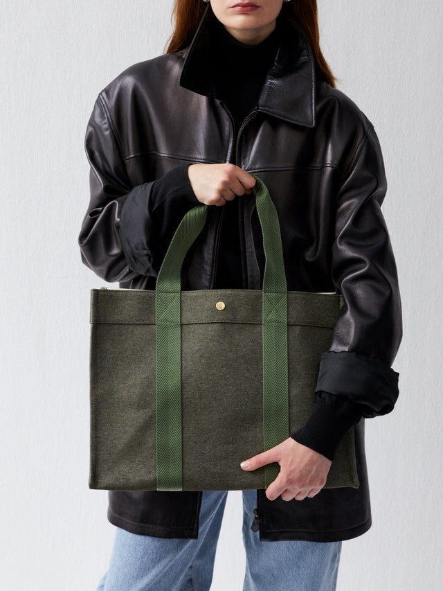 Cabas L - Denim Fougère - Image 3