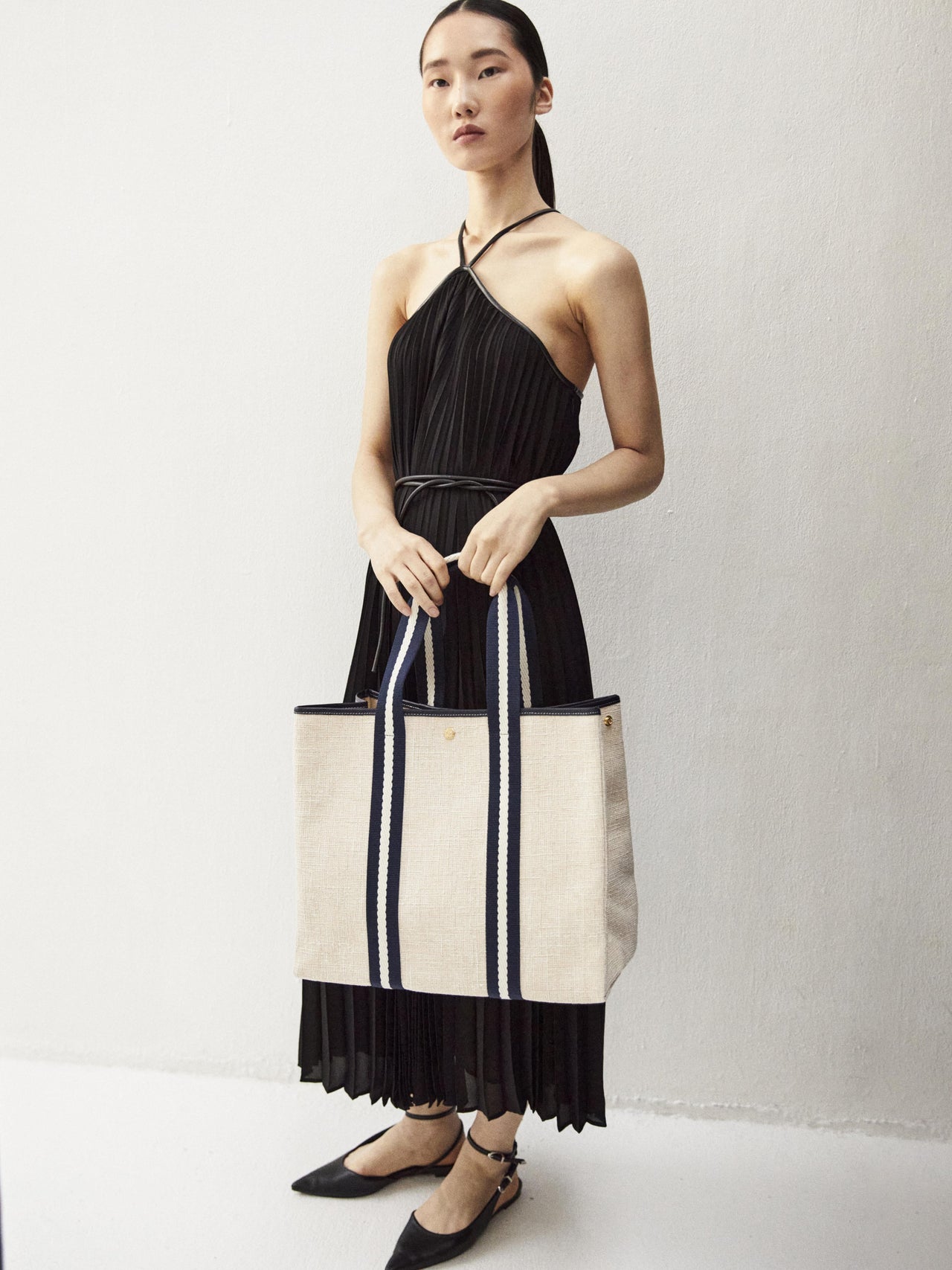 Traversée L - Summer Tweed Rope Navy - Image 6