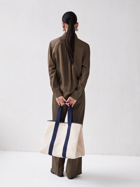 Traversée L - Linen Navy - Image 2