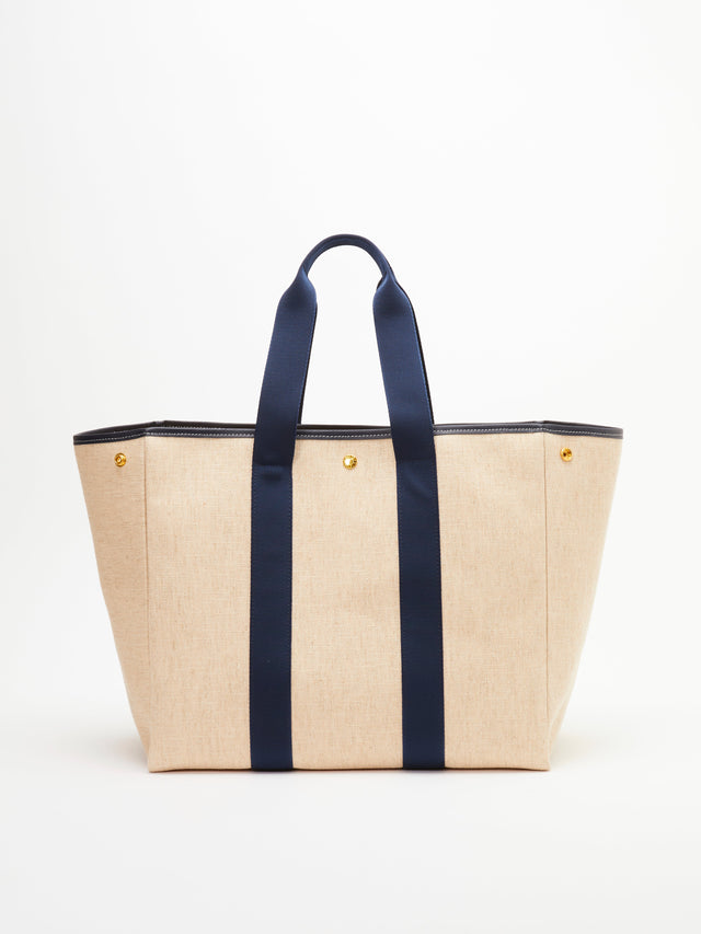 Traversée L - Linen Navy - Image 1