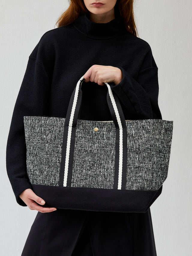 Club Low - Tweed Chiné Noir - Image 1