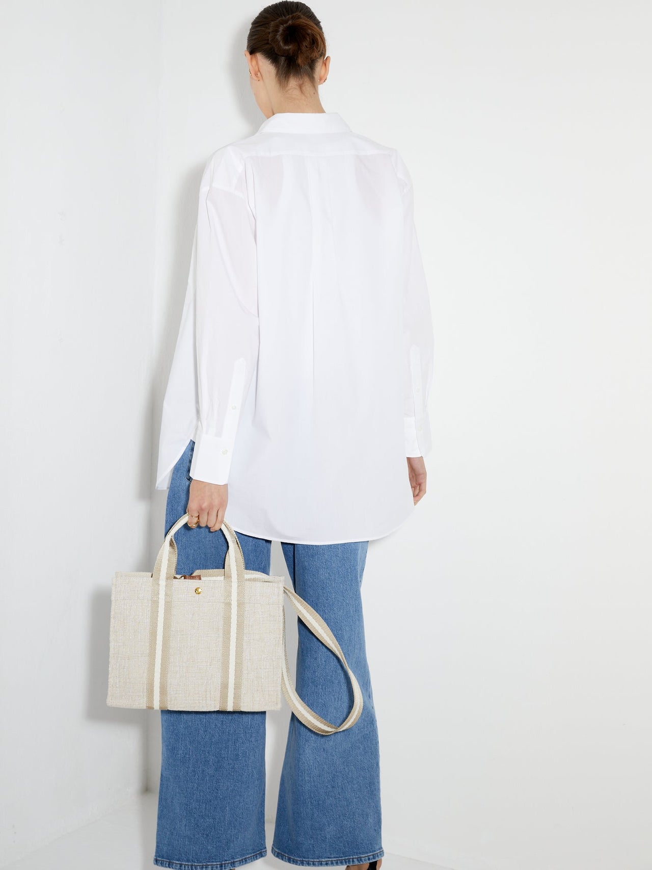 Tote M - Summer Tweed Rope Beige - Image 3