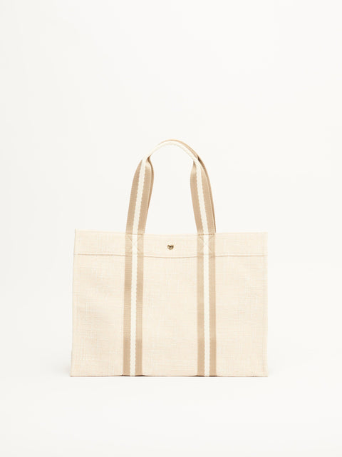 Tote L - Summer Tweed Rope Beige - Image 1