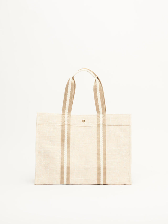 Cabas L - Summer Tweed Beige - Image 1