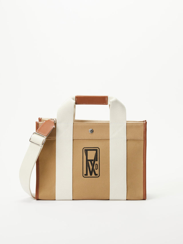 Traveller M - Logoprint Beige - Image 1