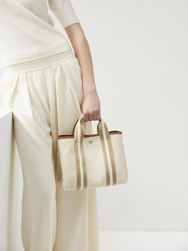 Traversée S - Summer Tweed Rope Beige - Image 1