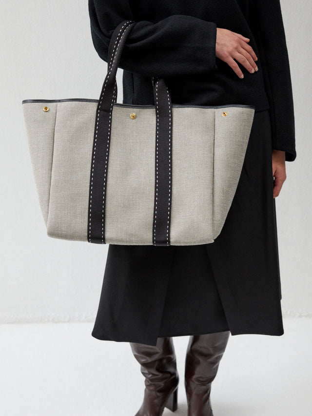 Traversée L - Grey Linen Black Sellier - Image 3