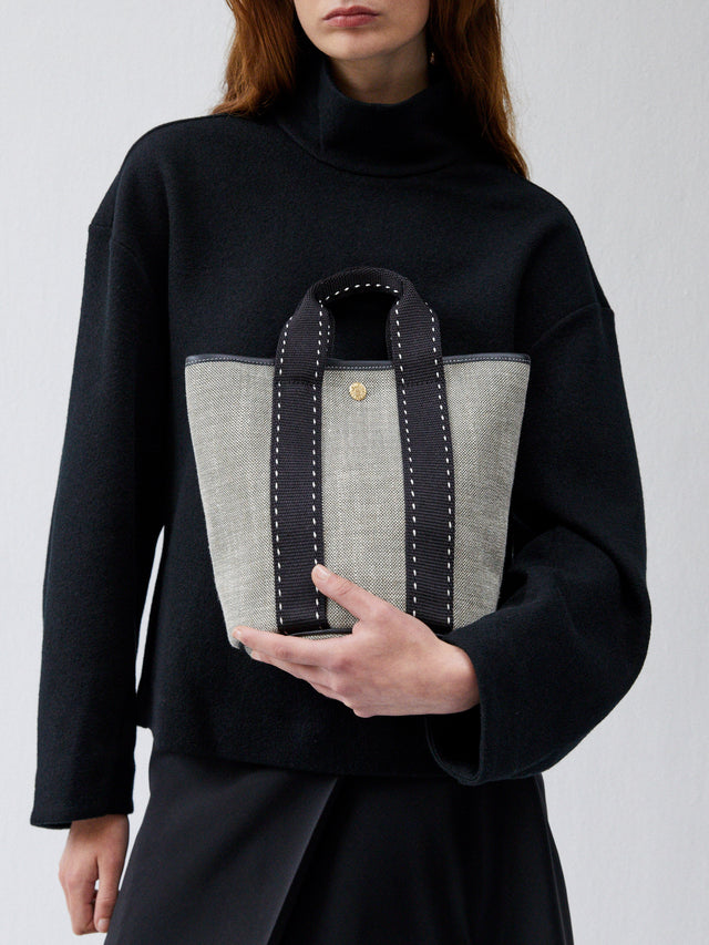 Cruise Bucket S - Grey Linen Black Sellier - Image 3