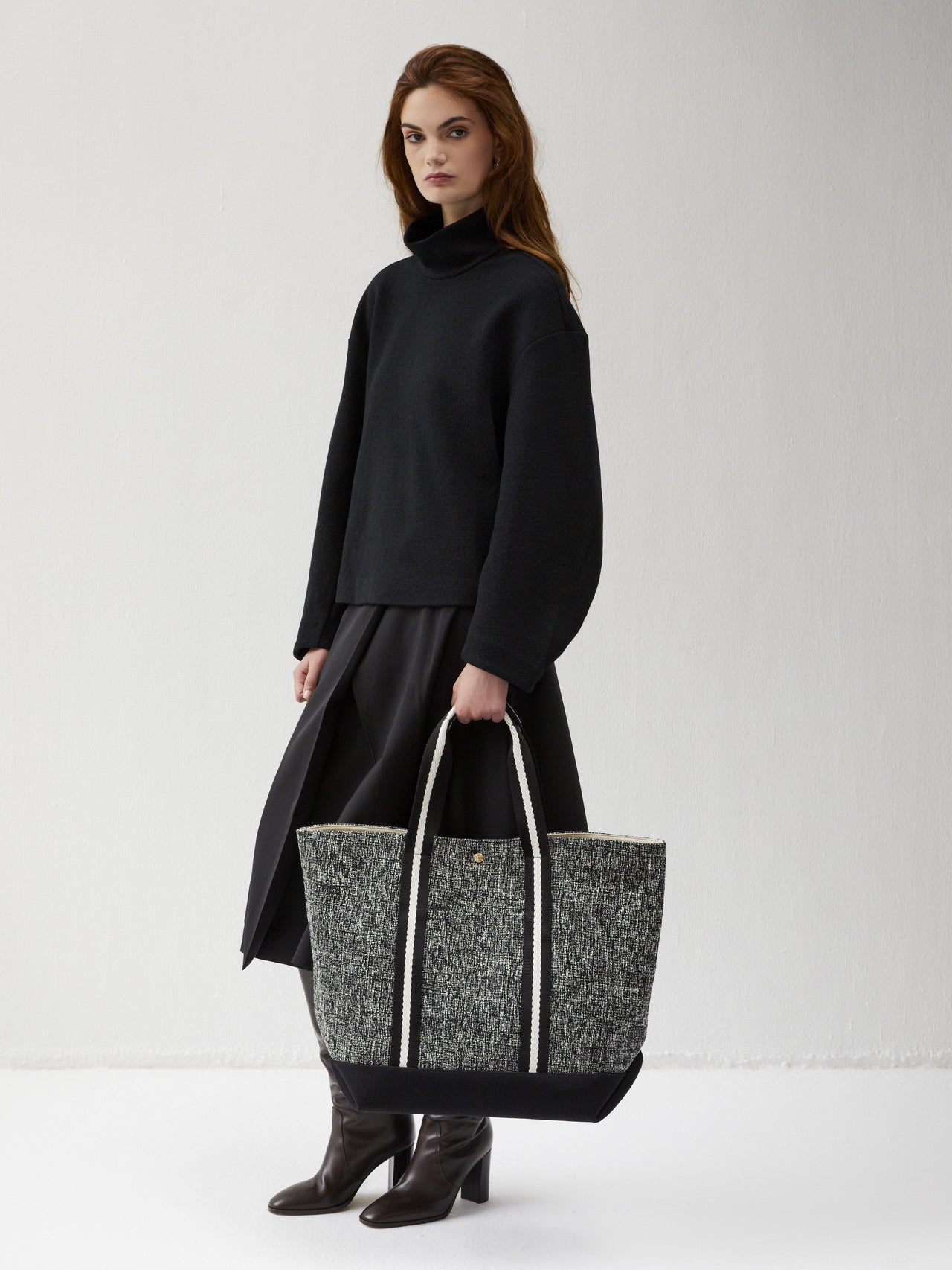 Club L - Tweed Chiné Noir - Image 3