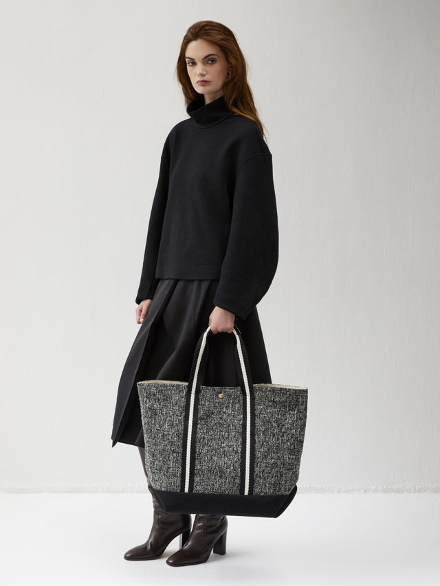 Club L - Tweed Chiné Noir - Image 3