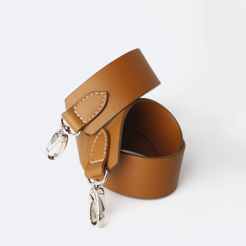 Shoulder Strap - Camel/ Silver - Image 1