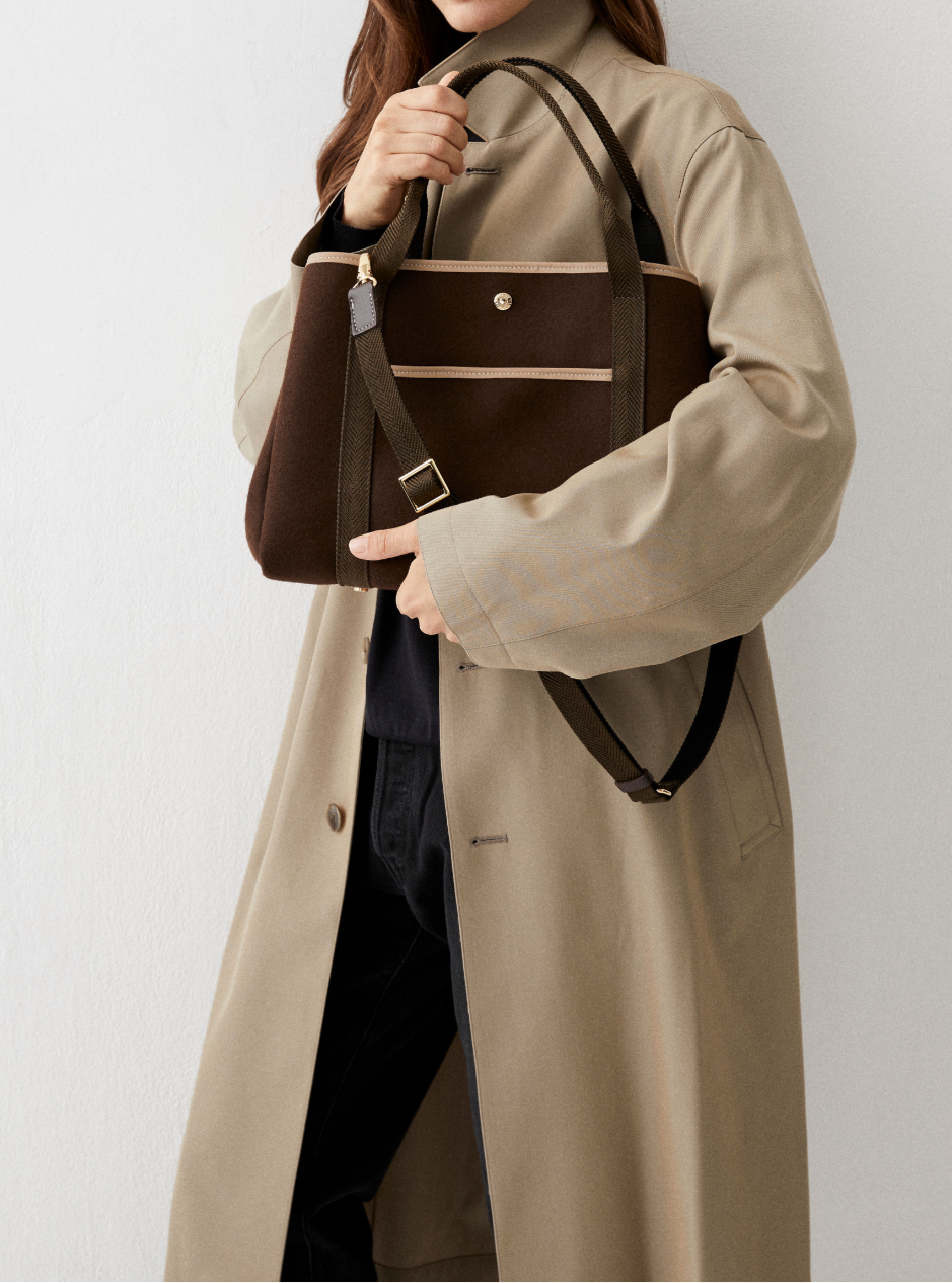 Traversée M Pocket - Whip Chocolat Flannel - Image 1