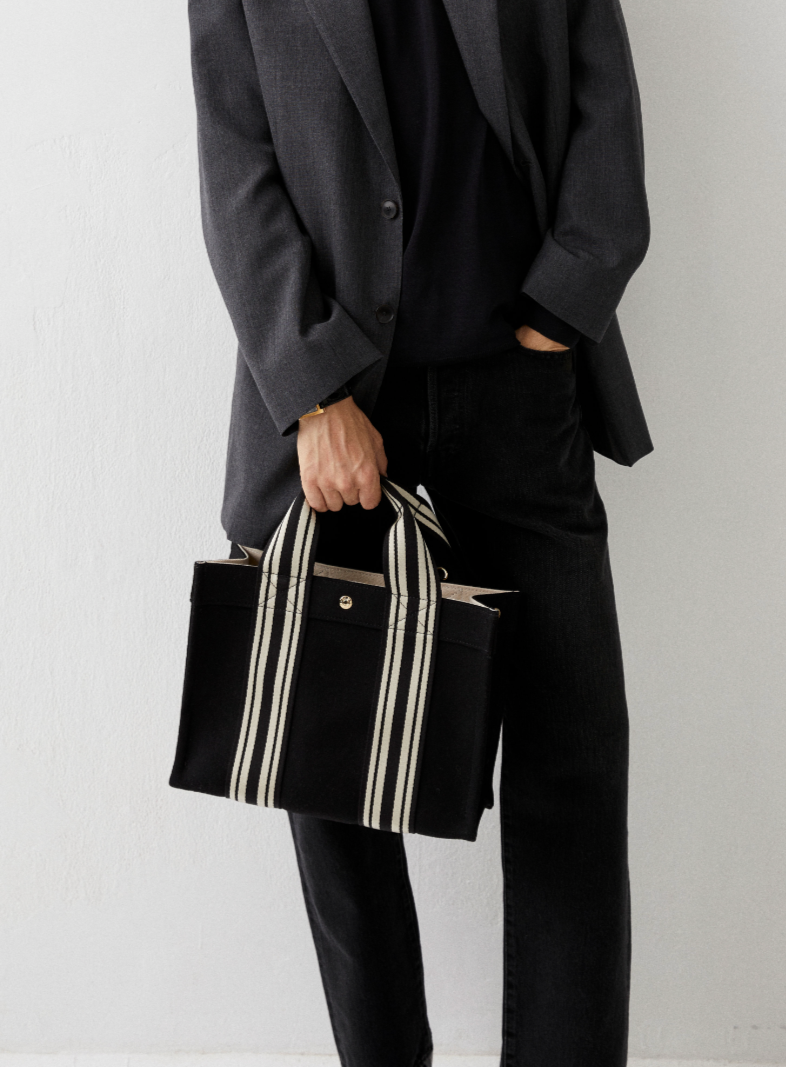 Tote M - Equestrian Black Flannel - Image 3