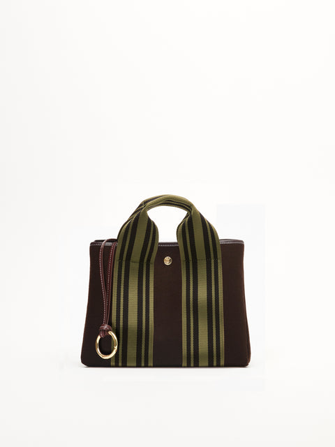 Traversée S - Olive Equestrian Chocolate Flannel - Image 1