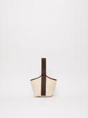 Narita S - Verneuil Canvas White Mini Sellier Brown