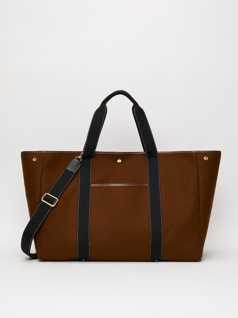 Traversée XXL Pocket - Mini Sellier Tabac Flannel - Image 1