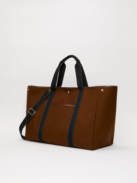 Traversée XXL Pocket - Mini Sellier Tabac Flannel - Image 2