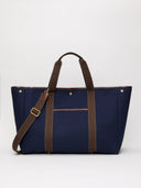 Traversée XXL Pocket - Verneuil Canvas Navy/Mini Sellier Brown