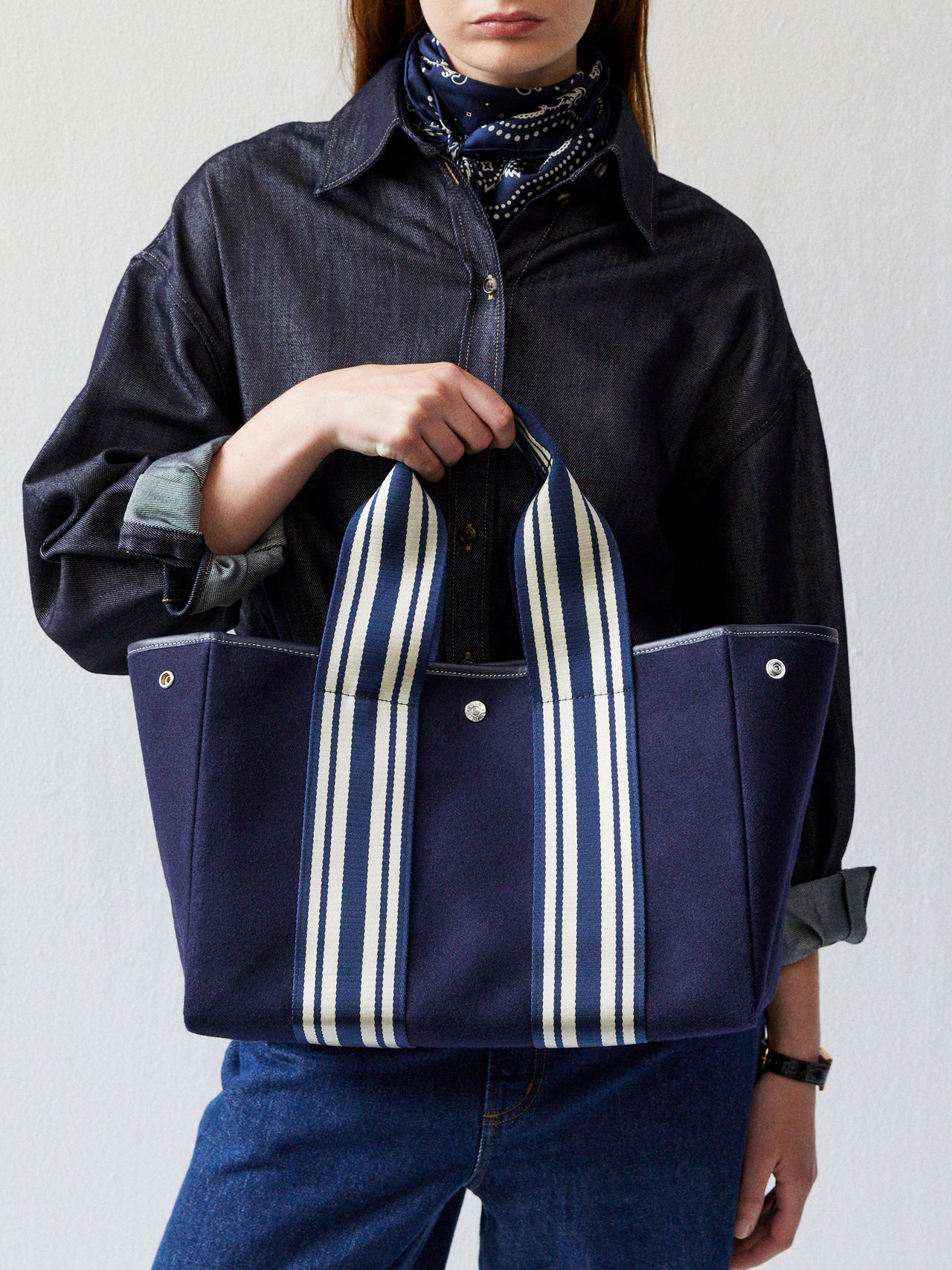 Traversée M - Navy Equestrian Flannel - Image 1