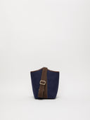 Narita L - Verneuil Canvas Marine Mini Sellier Marron