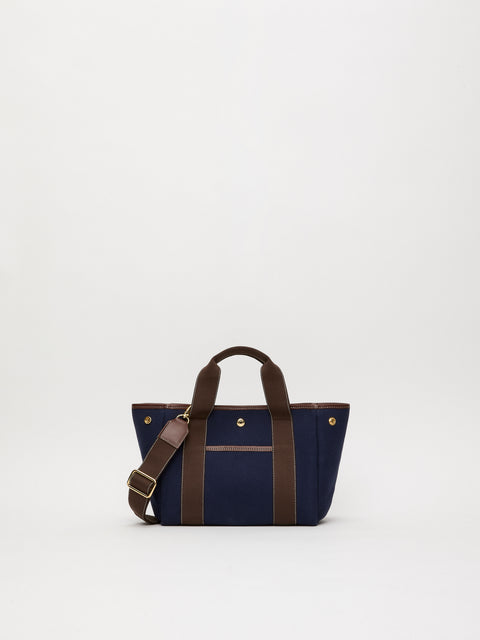 Traversée S Pocket - Verneuil Canvas Navy/Mini Sellier Brown - Image 1