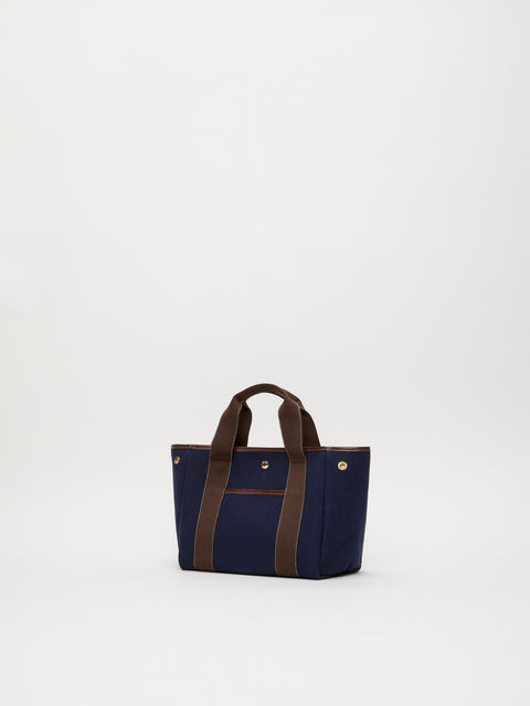 Traversée S Pocket - Verneuil Canvas Navy/Mini Sellier Brown - Image 3