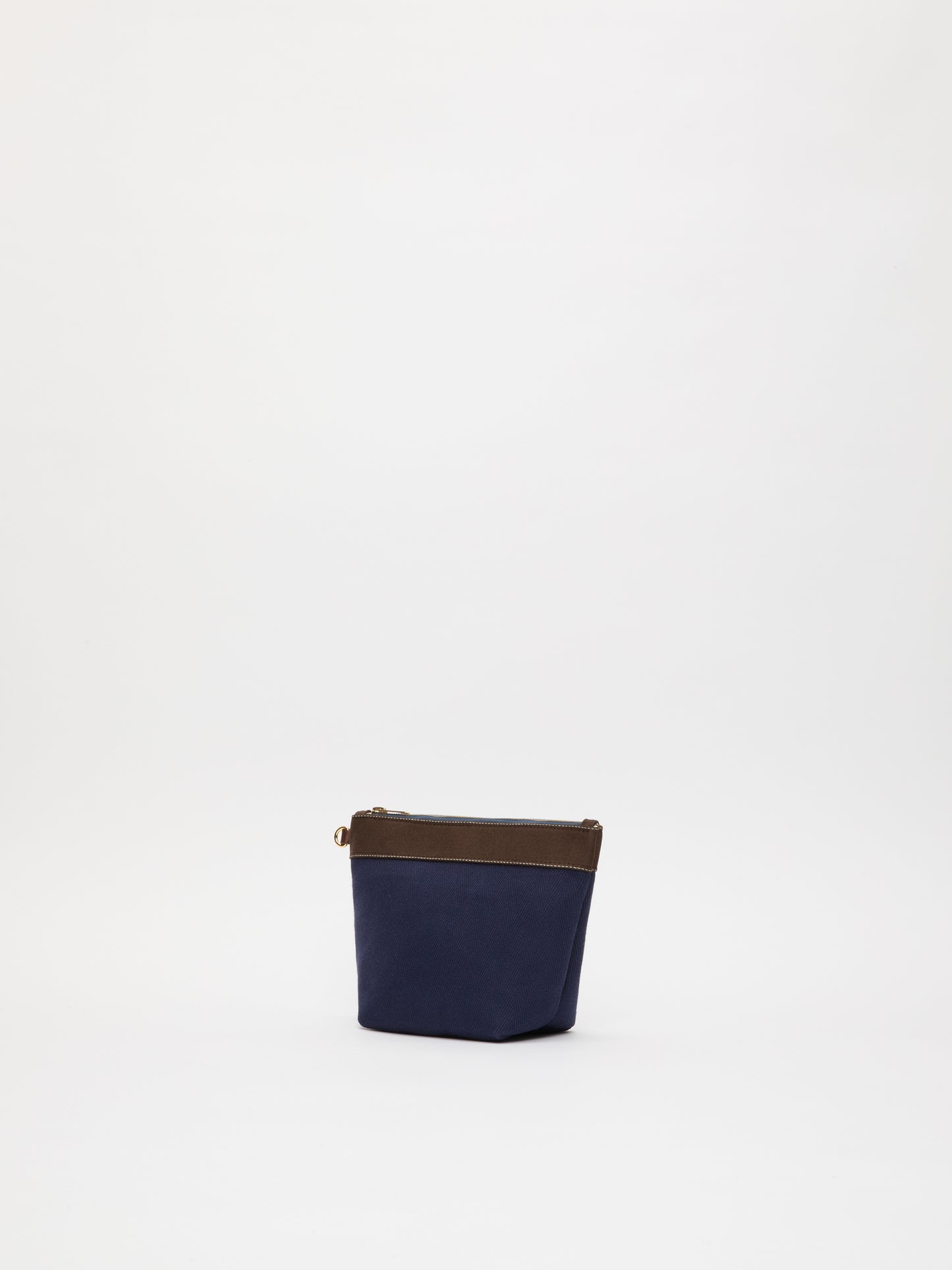 Club Pouch - Verneuil Canvas Navy Mini Sellier Brown