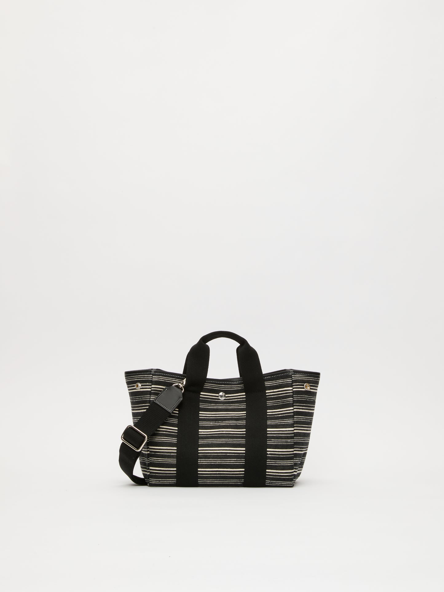 Traversée S - Striped Linen Black