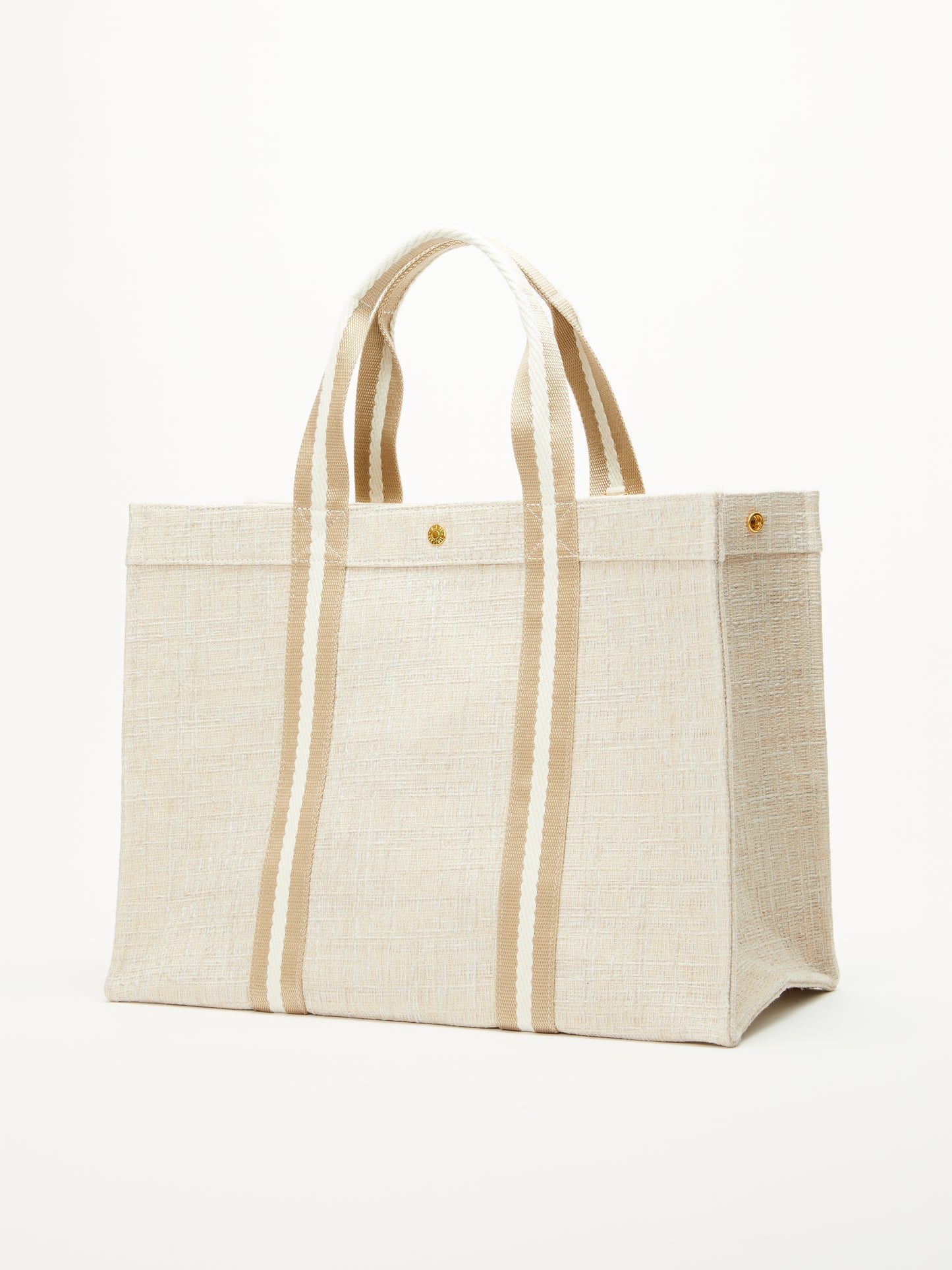 Cabas M - Summer Tweed Corde Beige