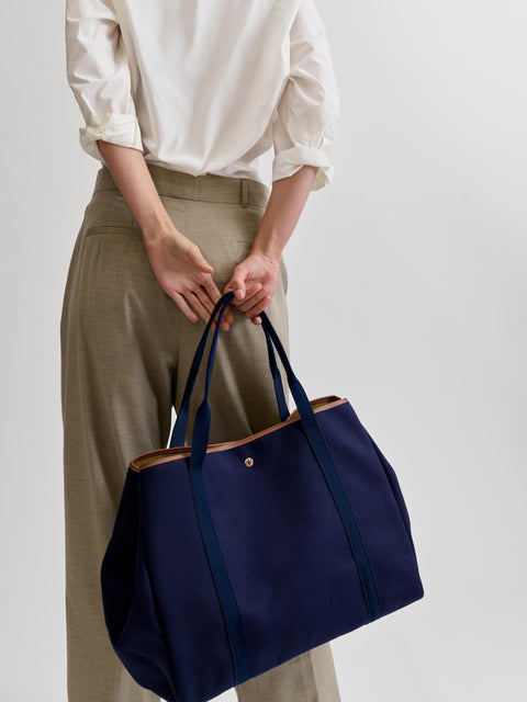 Traversée L - Twill Navy - Image 3