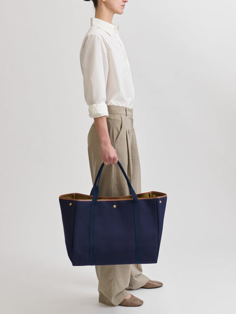 Traversée L - Twill Navy - Image 2