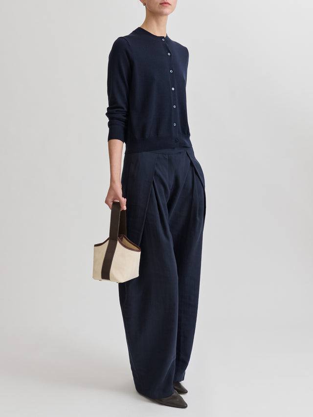 Narita S - Verneuil Canvas White Mini Sellier Brown - Image 2