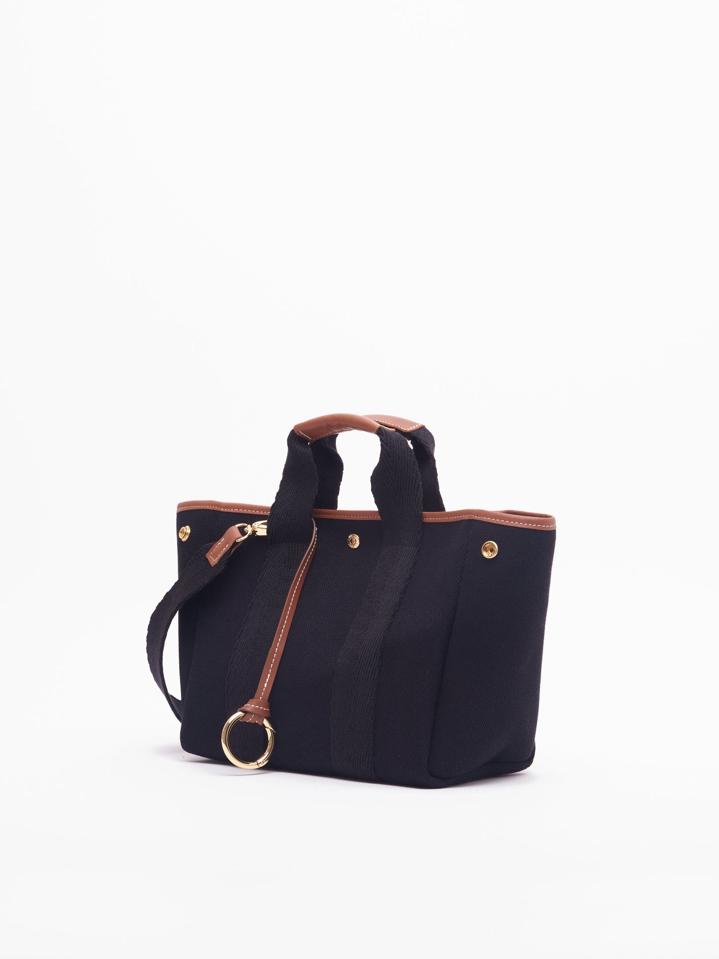 Traversée S - Verneuil Canvas Black/Camel Trimmings