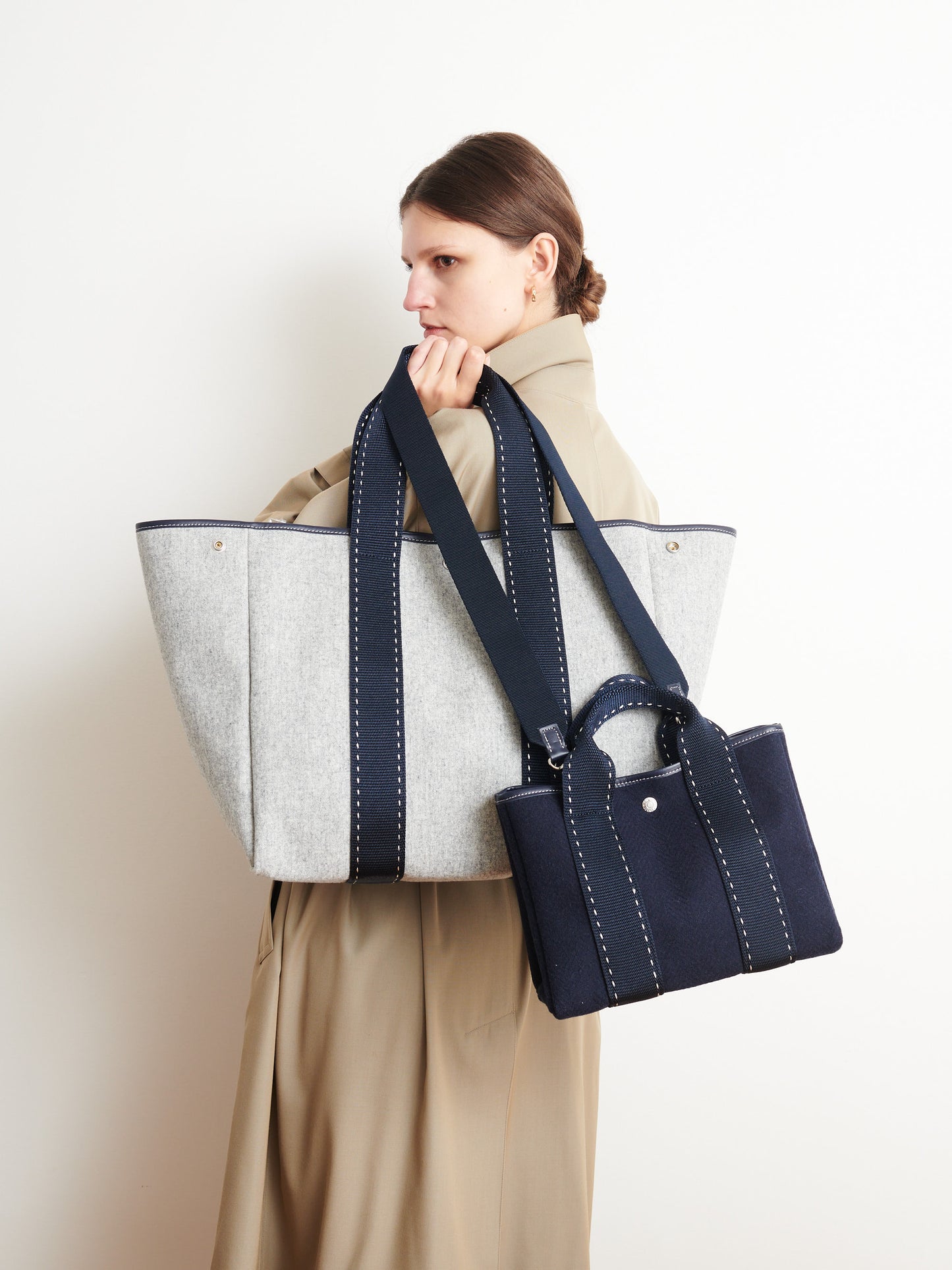 Traversée S - Flannelle Chiné Navy