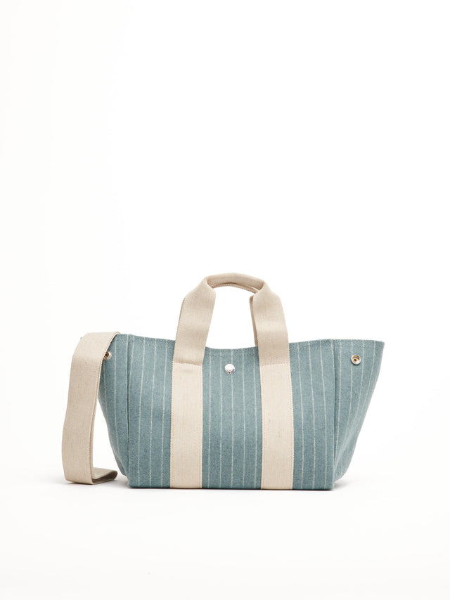 Traversée S - Flannelle Striped Slate Vert - Image 1
