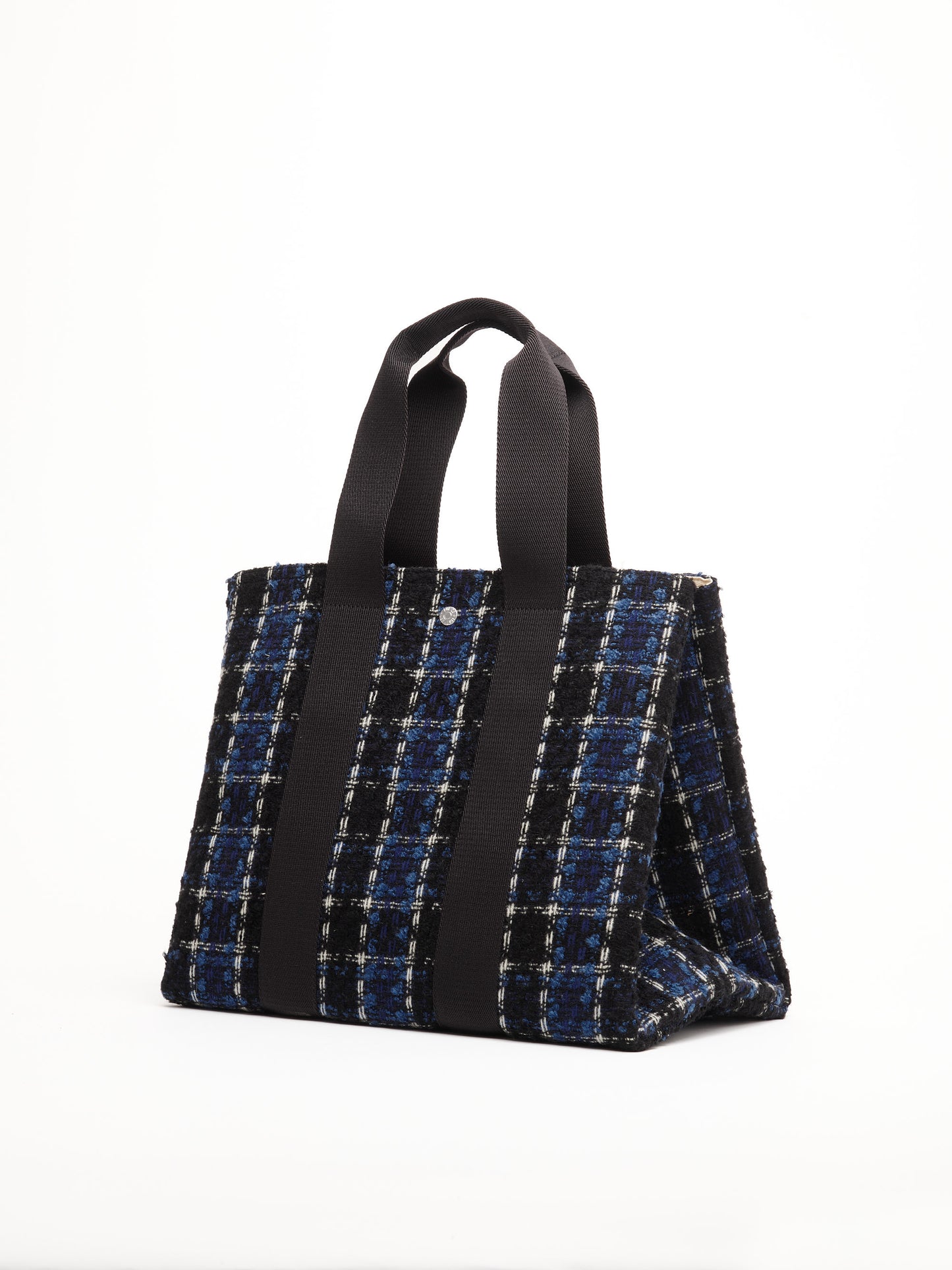 Traversée L - Tweed Bleu/Noir