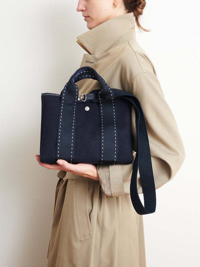 Traversée S - Flannelle Chiné Navy - Image 1