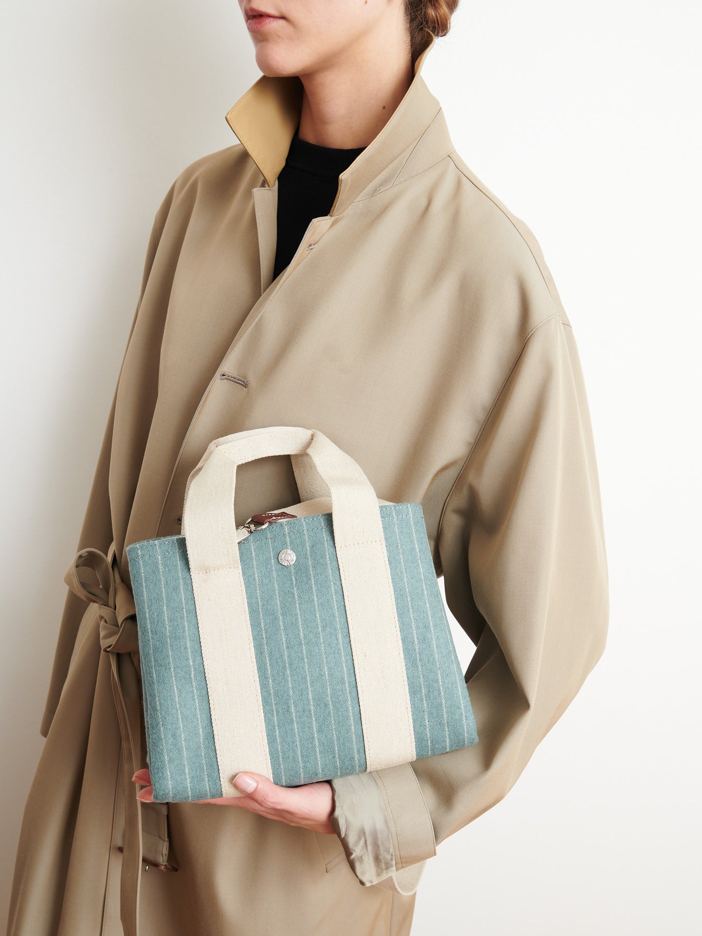 Traversée S - Flannelle Striped Slate Vert