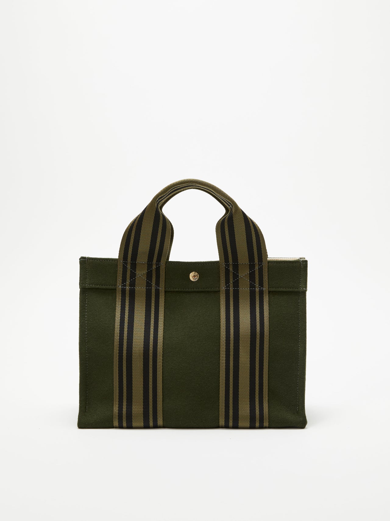 Tote M - Equestrian Olive Flannel - Image 1