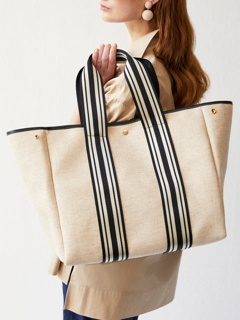 Traversée L - Linen Cream Equestrian Black - Image 3