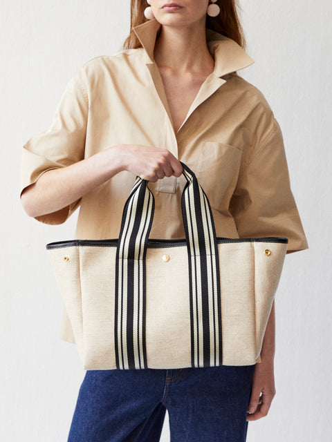 Traversée M - Linen Cream Equestrian Black - Image 2